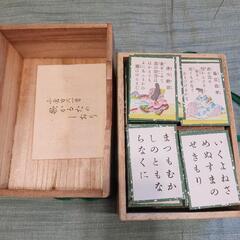 昭和初期　百人一首　木箱入り　かるたの画像