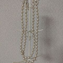 【受渡し決定】コットンパールネックレス２点セットの画像