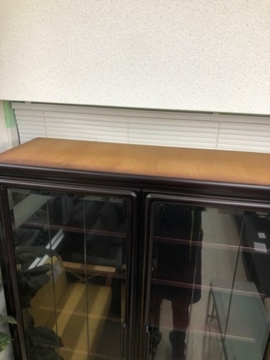 木製　食器棚　※10238
