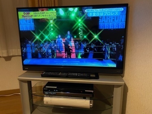お譲り先決定しました！液晶テレビ　東芝40インチ　SONYブルーレイレコーダー　セット