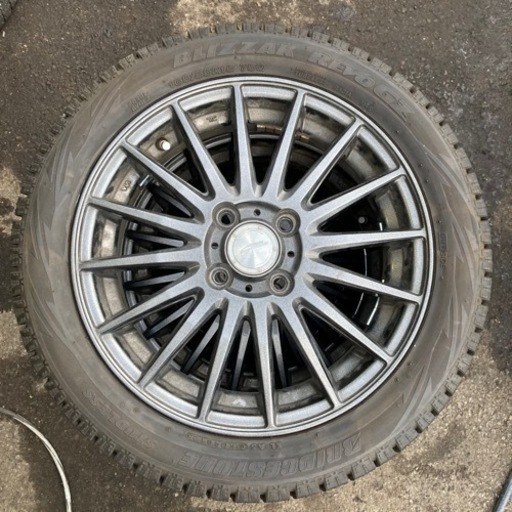 スタッドレスタイヤ❼ 中古 ホイール不要なら値引 ブリヂストン REVO GZ 165/55R15 2013年