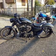 ハーレーダビットソンXL883nアイアン　フルカスタム　車検令和7年6月　ハーレー専門店(元ハーレー正規代理店)にて車検取得済　2012年式　走行距離14000㎞   値引きしました。125万→115万の画像