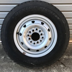 15スタッドレス145R12 マルチ 鉄ホイール付4本セット