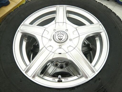 WEDS アルミ 14インチ Treffer 5穴 マルチ 100/114.3 ブリヂストン VRX 185/70R14 2018年 4本セット 中古 苫小牧西店