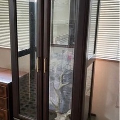 ガラス収納　ラック　