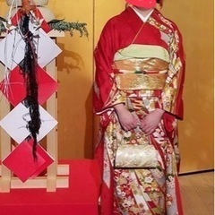 着物　振袖　赤　フルセット