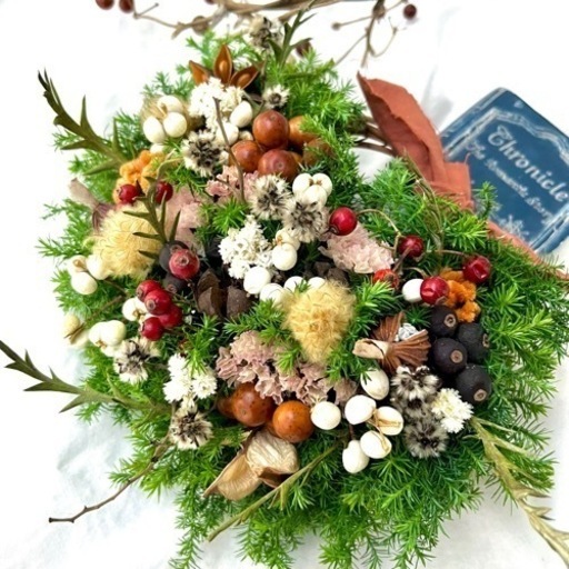 クリスマスリース　お正月リース　節分リース　冬リース　杉リース m