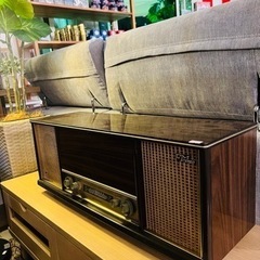 【アンティーク】レトロなラジオ&レコードプレーヤー　通電確認済み...