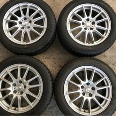 スタッドレス　17インチ　分割払可能2017年製グッドイヤー アイスナビ7 215/55R17  ７J+38 5/114.3 エスティマ、アルファード