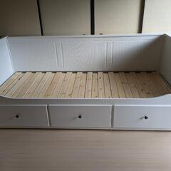 HEMNES ヘムネス
デイベッドフレーム（引き出し×3）, ホ...