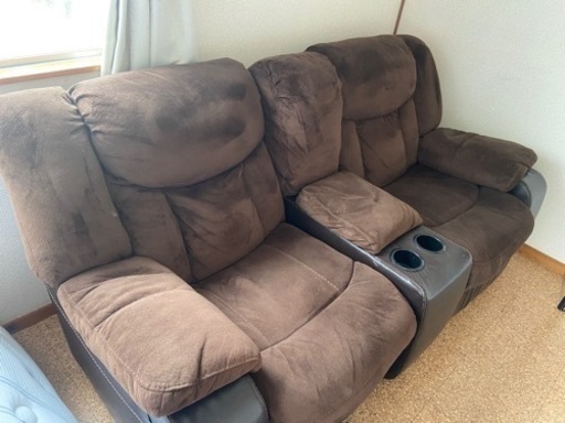 (アメリカ製)家具、オットマン付きソファー