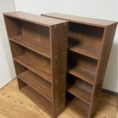 未使用 ウォルナットカラー本棚