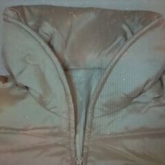 ダウンジャケット　カシミア混　アイボリー　ハーフコート　Mサイズの画像