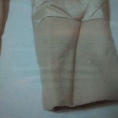 ダウンジャケット　カシミア混　アイボリー　ハーフコート　Mサイズの画像