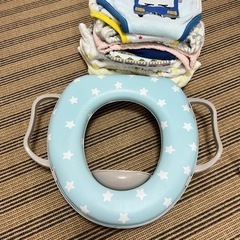 子供トイレ　補助便座とトレパンのセット　トイレトレーニングの画像