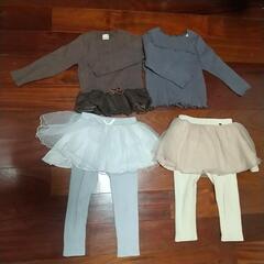 petit main  女児 秋冬 服、ｼｭｰﾙ付きレギンス