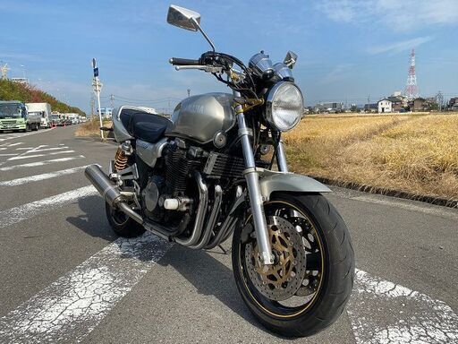 車検 R6.3.23迄 ヤマハ XJR1200 マフラー ETC フェンダーレス バックステップ LEDウインカー タイヤバリ溝 カスタムパーツ多数