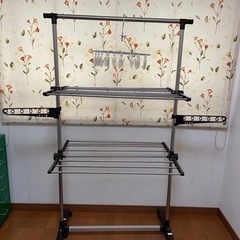 部屋干し用ハンガーラック　折りたたみ式
