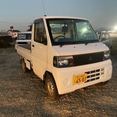 車検付き軽トラ　５速MT　エアコン　車検５年１月　ミニキャブ