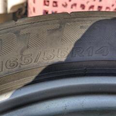 軽自動車用14インチアルミホイール　ブリヂストン　ポテンザアドレナリンRE003の画像