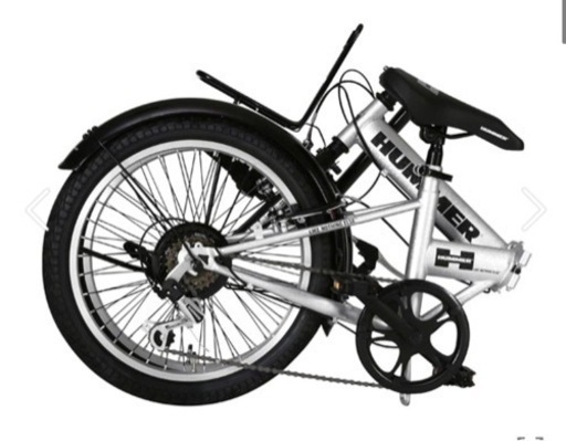 (12/10まで)ハマー　HUMMER 折りたたみ自転車　カゴ付き
