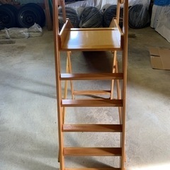 【決まりました】【無料】滑り台　木製　組み立て式　折りたたんで収納可能の画像