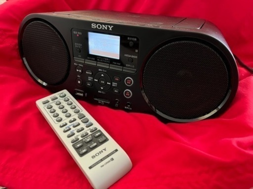 元箱　付属品有　美品　ソニー CDラジオ Bluetooth FM AMワイドFM対応 語学学習用機能 ZS-RS81BT ジャンク扱