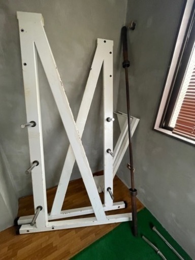 【値下げ】【筋トレ】ハーフラック＋バーベル