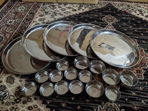 本格的なインドカレー皿セット