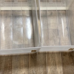 無印良品　ポリプロピレン　衣装ケース・引出式・深　　約幅40✖️奥行65✖️高さ30 　2個セットの画像