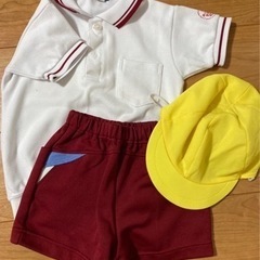 勝山愛和幼稚園　体操服　半袖半パン　色帽子セット