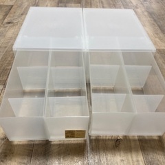 無印良品　ポリプロピレン　ケース・引出式・深型・2個　約幅26✖...
