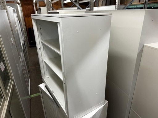 オカムラ　シャッター書庫　天板付き　レクトライン