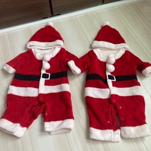 クリスマス　ロンパース　コスプレ  双子　50〜60サイズ