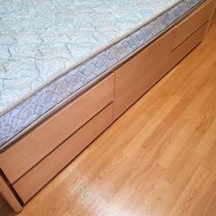 シングルベッドフレーム&マットレスの画像