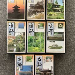 VHSビデオ★「京都」全８巻★美品★専用ラック付