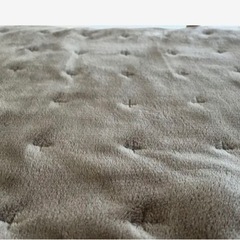 無印良品　あたたかファイバームレにくい厚手敷パッド・Ｄ／ベージュ１４０×２００ｃｍの画像