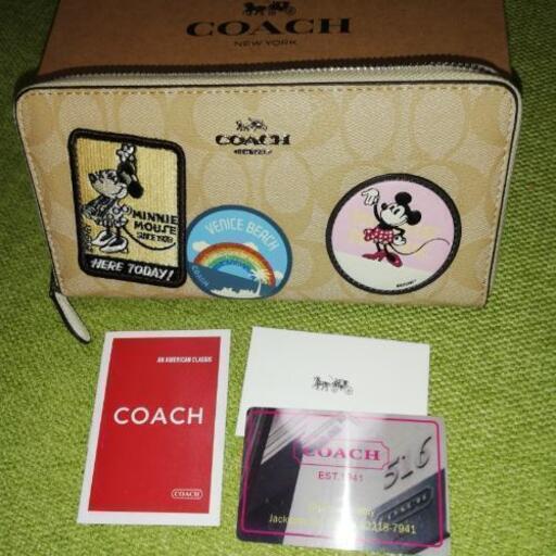 コーチ長財布 ディズニーコラボ 新品