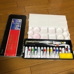 ぺんてる　ポスターカラーセット　12色　絵の具セット