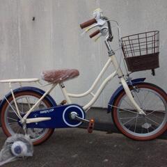 １６インチ　子供車　　新車　店内展示していました。　車色　アイボリーの画像