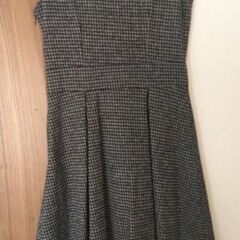 🔴モノトーン千鳥柄ワンピース(サイズ38)🔴レディース・千鳥柄・秋物・冬物・洋服の画像