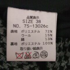 🔴モノトーン千鳥柄ワンピース(サイズ38)🔴レディース・千鳥柄・秋物・冬物・洋服の画像