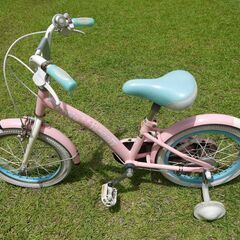 子供用自転車（補助輪付き）16インチ　女の子用