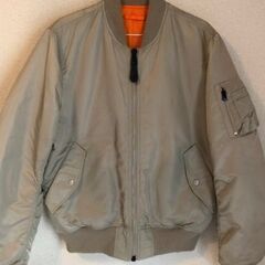 ALPHA/アルファ MA-1 タイトフィット フライトジャケッ...