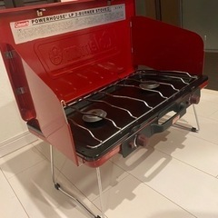✨超美品✨コールマン LP 2バーナーストーブⅡ レッド 赤 ツ...