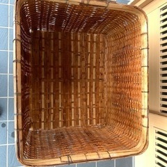 竹籠　お茶摘み　保管　職人　レトロ　茶カゴの画像