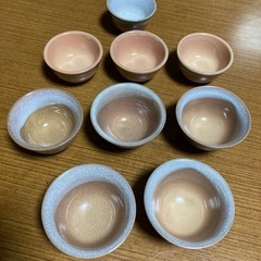 24 萩焼 お猪口 9点セット 1,000円の画像