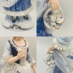 demain（ドマン）KPM フィギュリン陶器人形 2体セットの画像