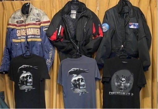 バイクジャケット3着　&  Tシャツ3枚　セット　