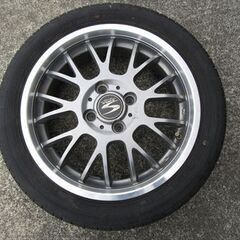 165/55R15 5分山タイヤ4本 社外アルミPCD100